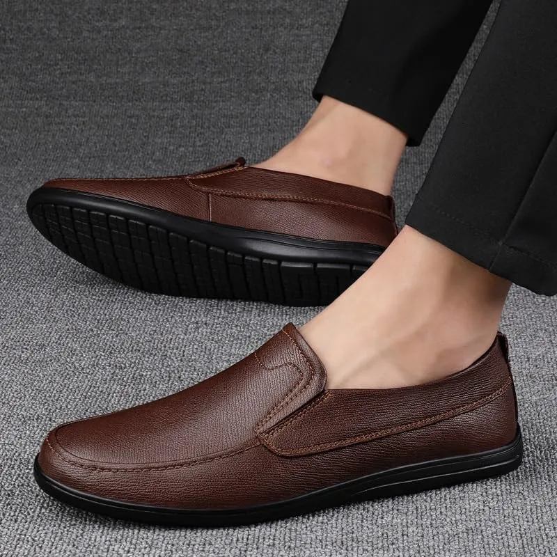 Men's Oxford Shoes - Comfortable Lightweight Leather Dress Shoes for Business and Casual Wear