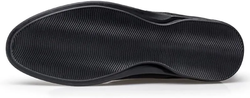 Men's Oxford Shoes - Modern Low Top Pointed Toe Tuxedo Derby Shoes with Non-Slip Rubber Sole for Business & Casual Wear