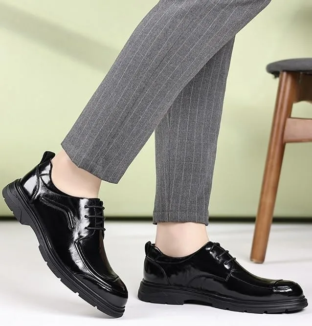Men's Patent Leather Oxford Shoes Shiny Formal Men Dress Shoes Business Wedding Suit Tuxedo Shoes(10)