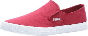 Mens Slip On Sneakers Lightweight Breathable Non-Slip Walking Shoes Comfortable Canvas Sneaker for Work, Running，Walking，Business