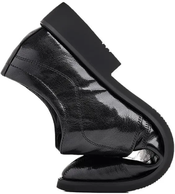 Mens Slip-Ons Loafers Shoes Shiny Patent Leather Dress Shoes Classic Pointed Toe Formal Business Tuxedo Shoes(6.5)