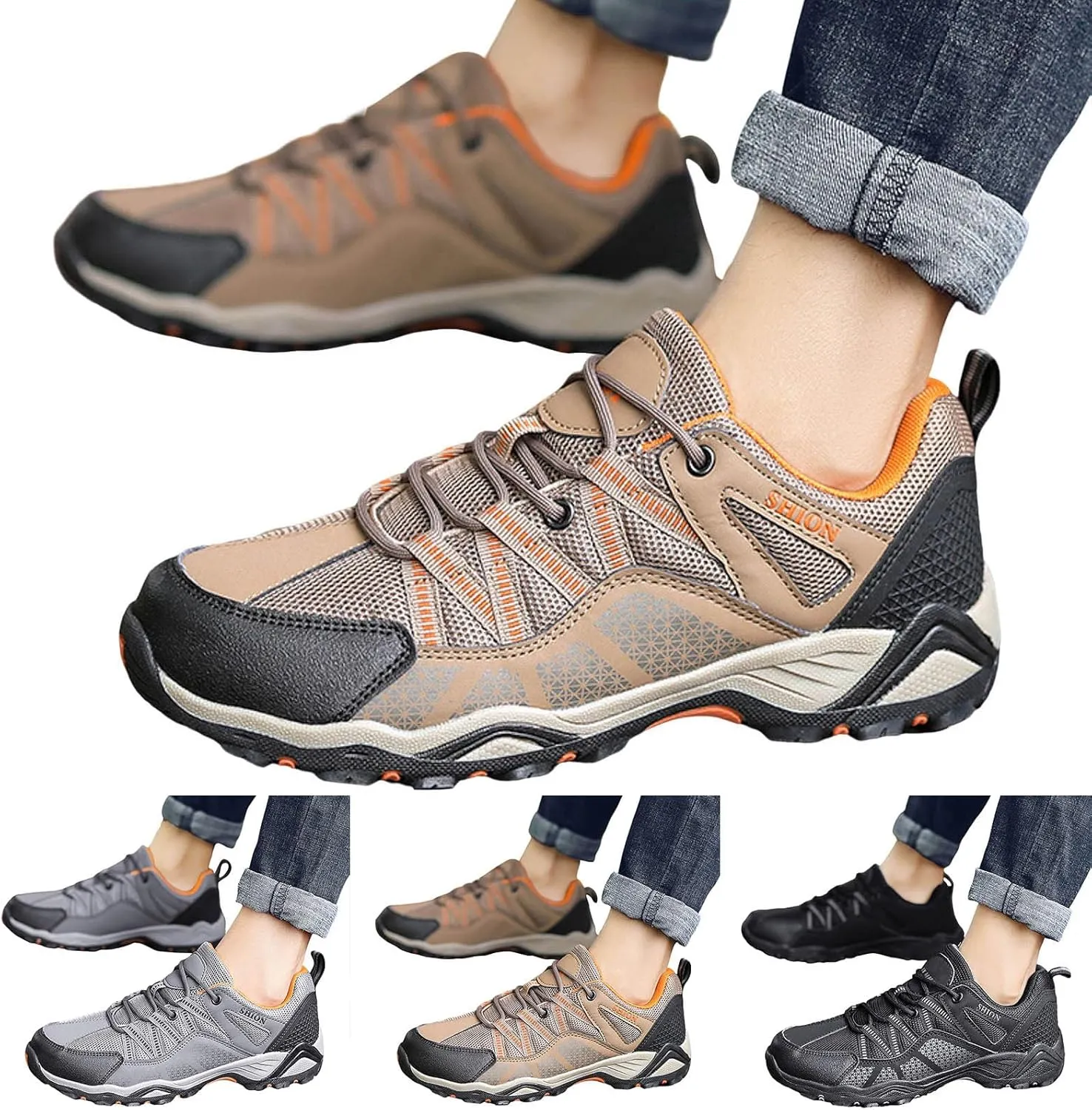 Men's Stylish Orthopedic Sneakers Breathable Casual Comfortable Walking Sneaker Lightweight Work Shoes for Men
