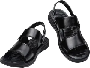 Men's Toe Sandals Fashion Beach Shoes Slippers Leather Sandals(42)