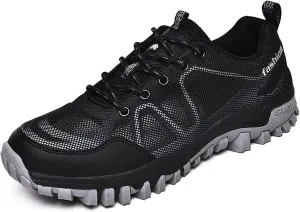 Mens Trail Running Shoes Breathable Hiking Trekking Trainers Camping Walking Shoes