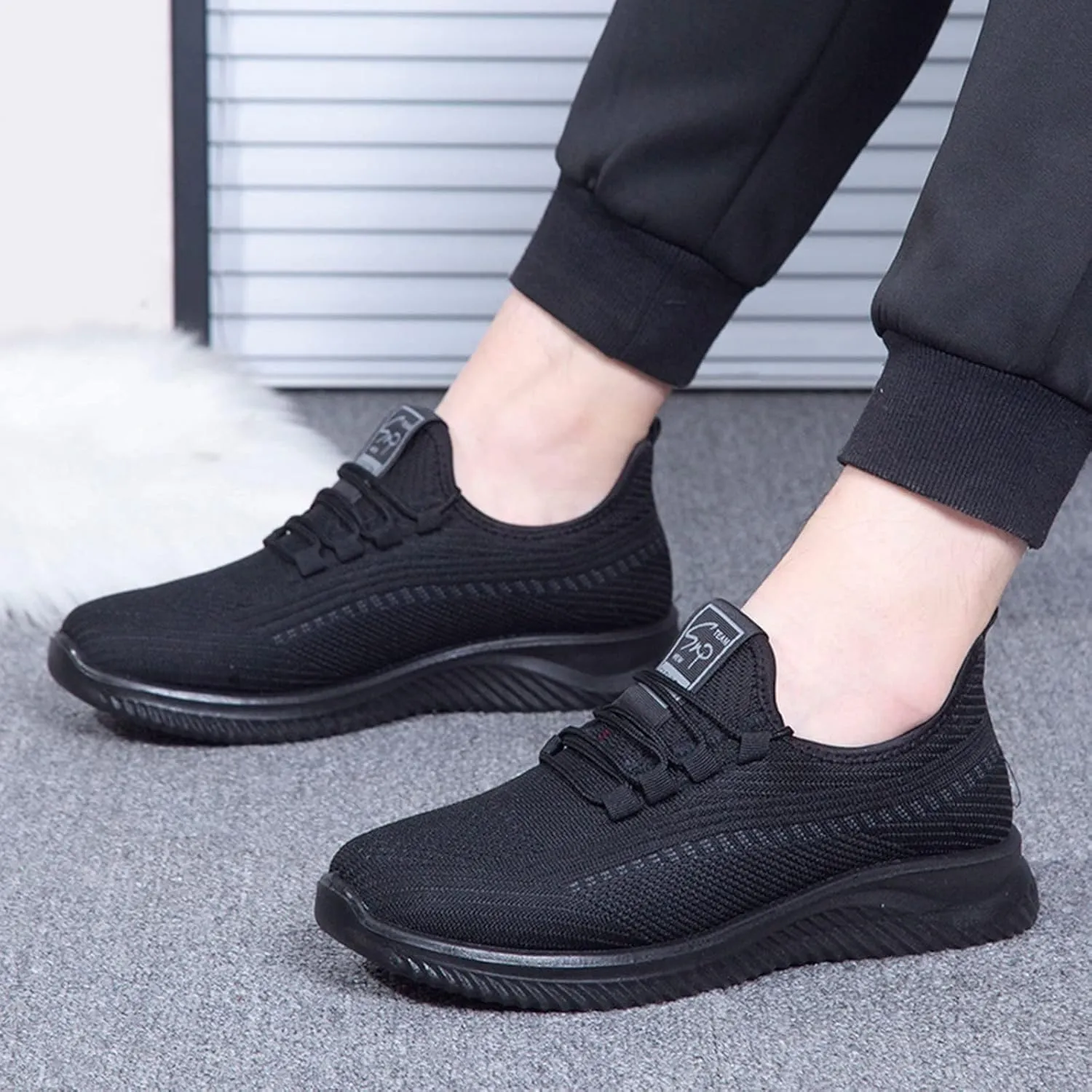 Mens Walking Shoes Mens Slip on Shoes Sneaker for Men Walking Shoe for Men Sport Mesh Sneaker