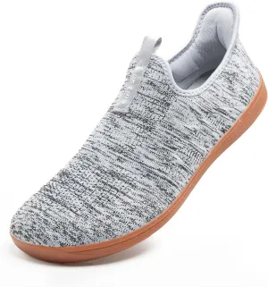 Men's Wide Walking Shoes Slip On Minimalist Barefoot Walking Shoes Cross-Trainer Sneaker Lightweight Breathable Trail Running