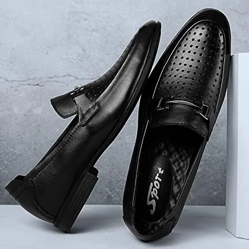 MWX Men's Dress Loafers Black Slip-on Formal Dress Shoes