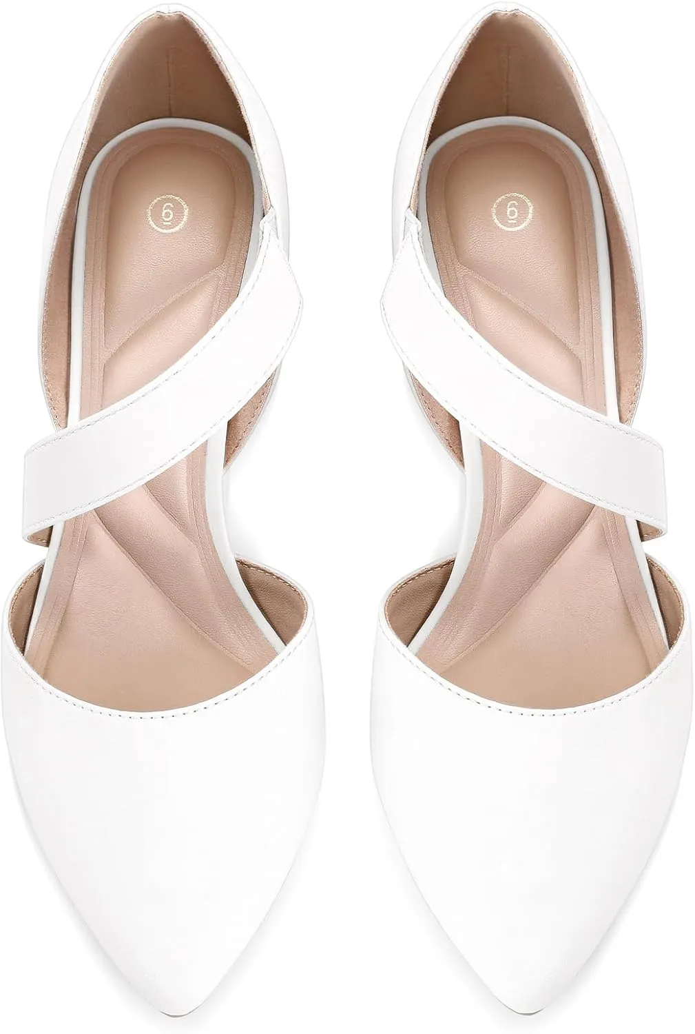 mysoft Women's Pointed Toe Low Stiletto Heel Dress Pumps Shoes - Available in Wide Sizes