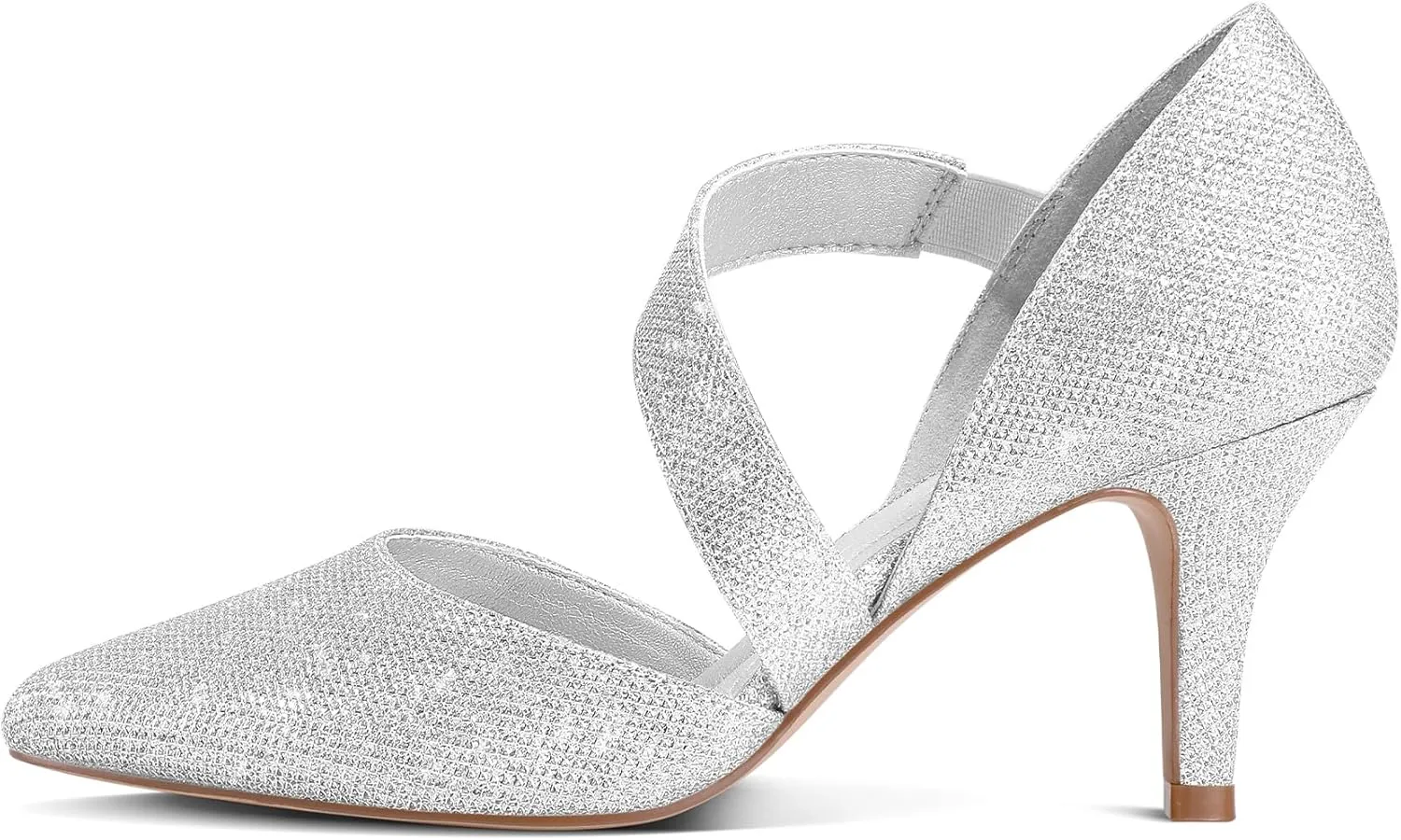mysoft Women's Pointed Toe Low Stiletto Heel Dress Pumps Shoes - Available in Wide Sizes