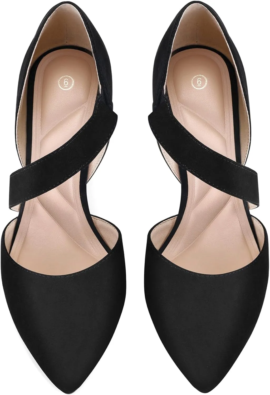 mysoft Women's Pointed Toe Low Stiletto Heel Dress Pumps Shoes - Available in Wide Sizes