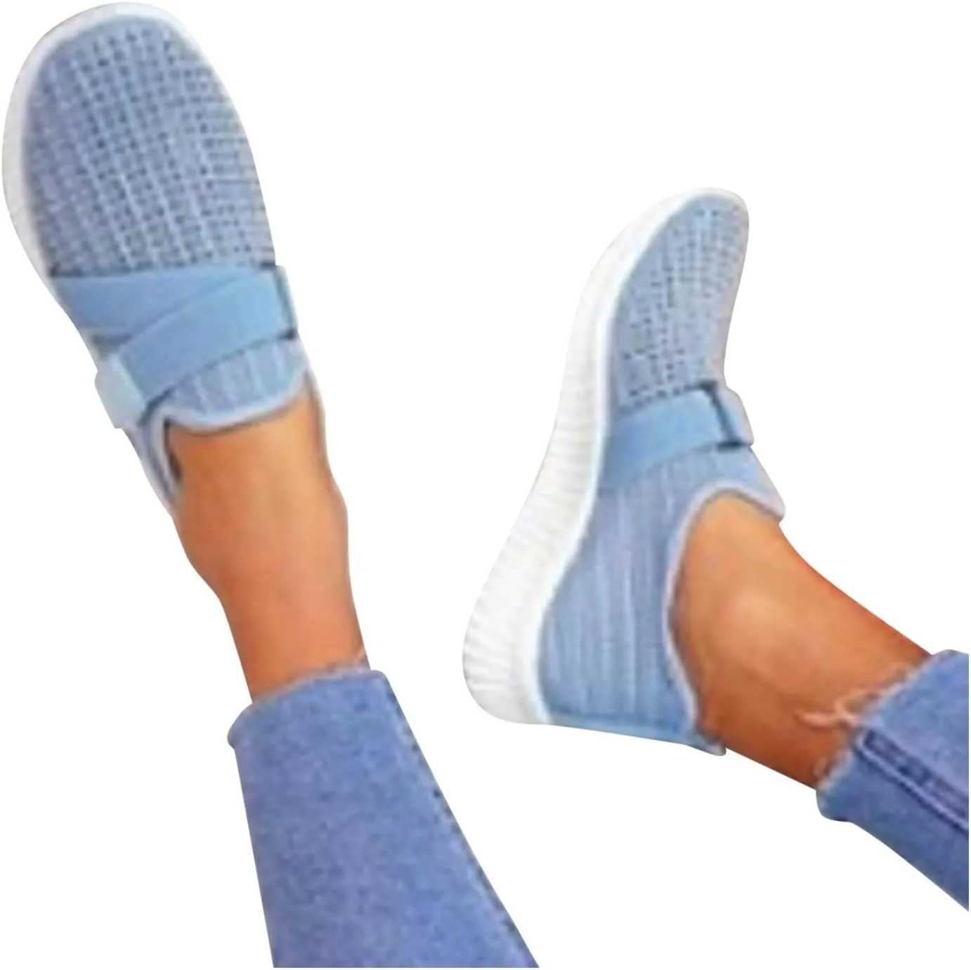 Orthopedic Sneaker for Women Slip On Walking Shoes with Arch Support Lightweight Walking Shoes Breathable Running Sneakers