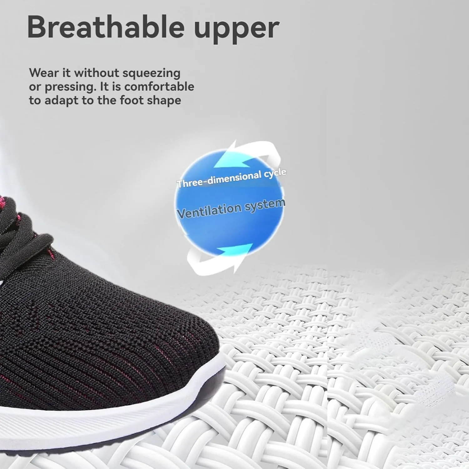 Orthopedic Tennis Shoes for Women, Air Cushion Comfort Wear Orthowear Shoes for Women with Arch Support, Women's Fashion Sneakers Breathable Sports Casual Walking Running Jogging Shoe