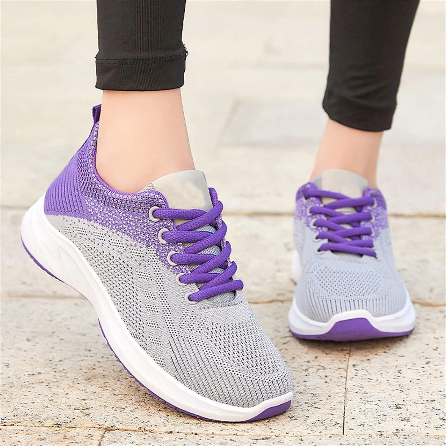 Orthopedic Tennis Shoes for Women, Air Cushion Comfort Wear Orthowear Shoes for Women with Arch Support, Women's Fashion Sneakers Breathable Sports Casual Walking Running Jogging Shoe