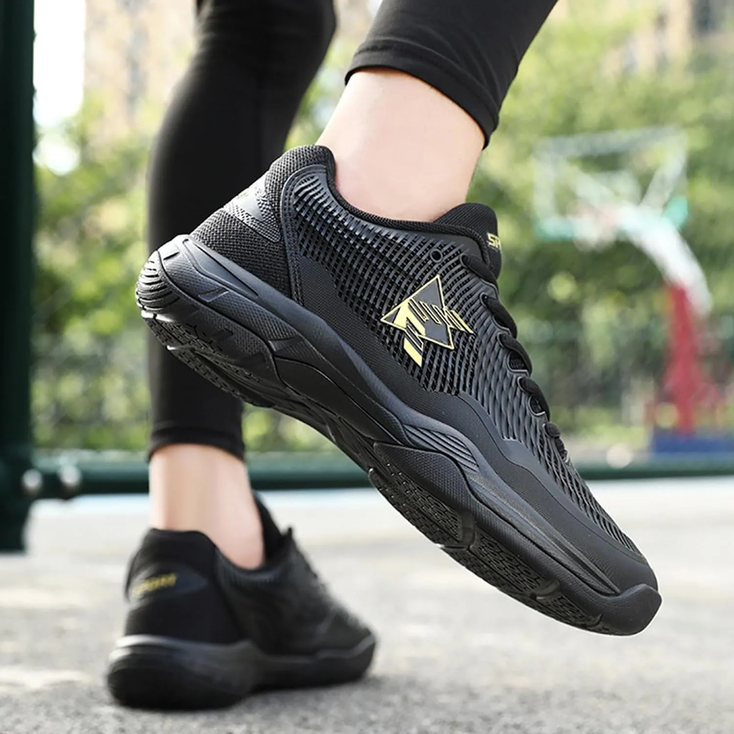 Pickleball Shoes Men Tennis Racquetball Squash Shoes Indoor Outdoor Badminton Sneaker Comfort Lightweight for Court Training Volleyball