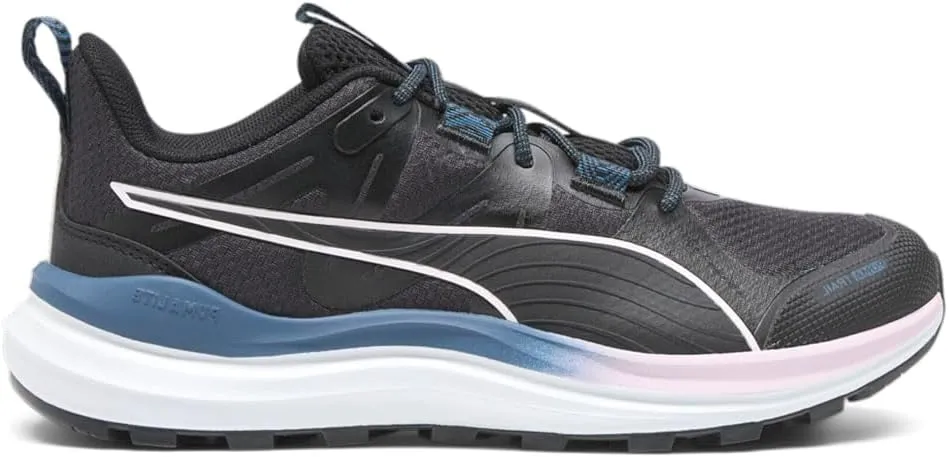 PUMA Women's Reflect Lite Trail Running Shoes, Crushed Berry-Black-White, 9