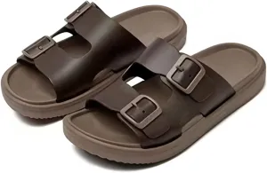 Sandals Men Slippers Slides For Men Flip Flops Beach Shoes Comfort Rebound Non Slip Lightweight Silent