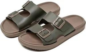 Sandals Men Slippers Slides For Men Flip Flops Beach Shoes Comfort Rebound Non Slip Lightweight Silent