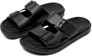 Sandals Men Slippers Slides For Men Flip Flops Beach Shoes Comfort Rebound Non Slip Lightweight Silent