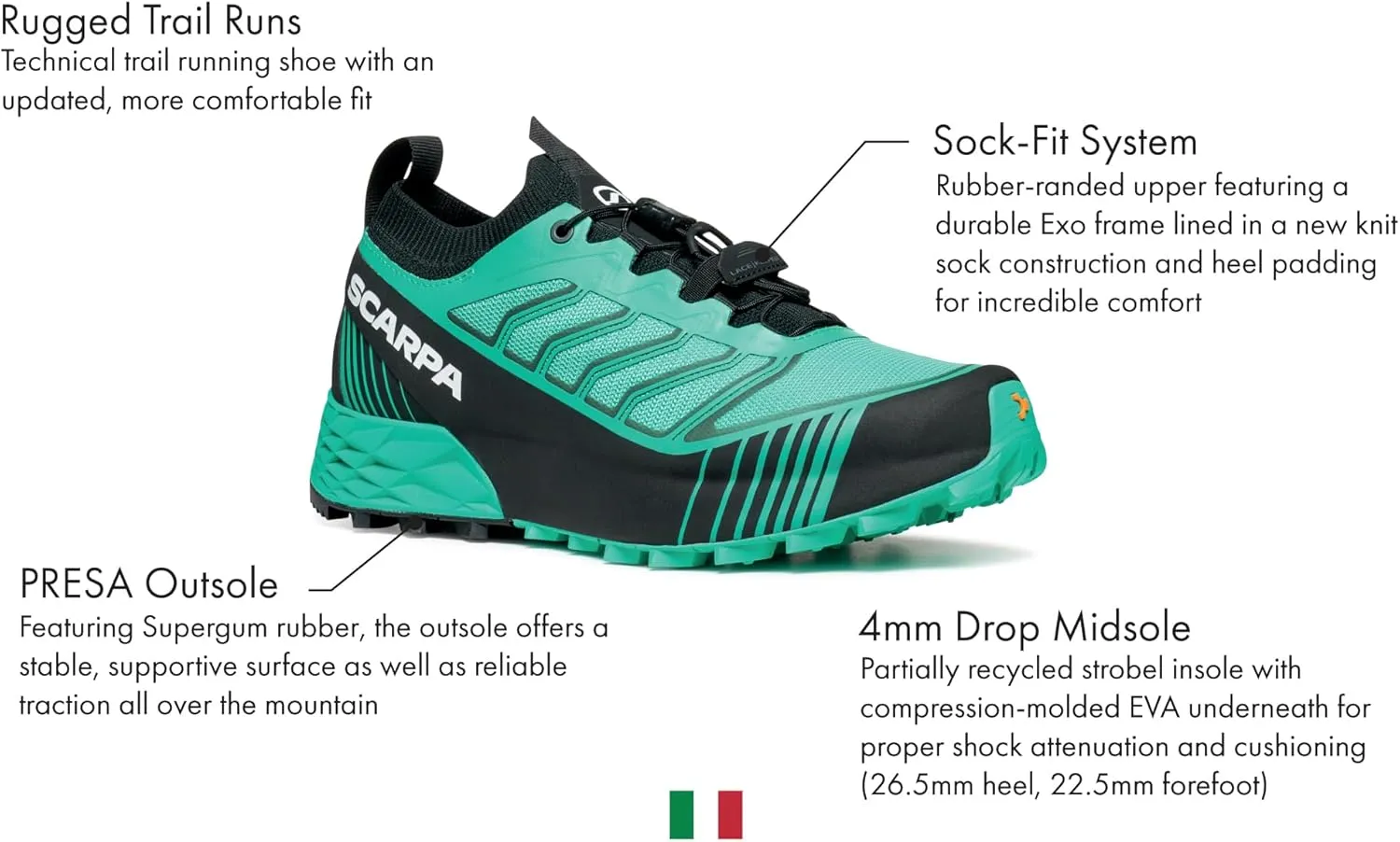 SCARPA Women's Ribelle Run 2 Trail Running Shoes - Lightweight, Performance Trail Runners