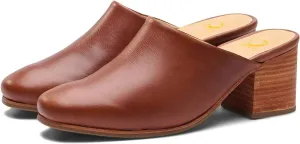 SHODENSE Women Comfortable Chunky Block Heel Mules Closed Round Toe Slip On Backless Loafers Shoes 2" Mid Stacked Heeled Sandals Clogs Thick Heels Slide Slippers Daily Casual Slip-on Booties 4-11 M US