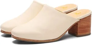 SHODENSE Women Comfortable Chunky Block Heel Mules Closed Round Toe Slip On Backless Loafers Shoes 2" Mid Stacked Heeled Sandals Clogs Thick Heels Slide Slippers Daily Casual Slip-on Booties 4-11 M US