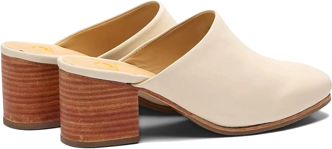 SHODENSE Women Comfortable Chunky Block Heel Mules Closed Round Toe Slip On Backless Loafers Shoes 2" Mid Stacked Heeled Sandals Clogs Thick Heels Slide Slippers Daily Casual Slip-on Booties 4-11 M US