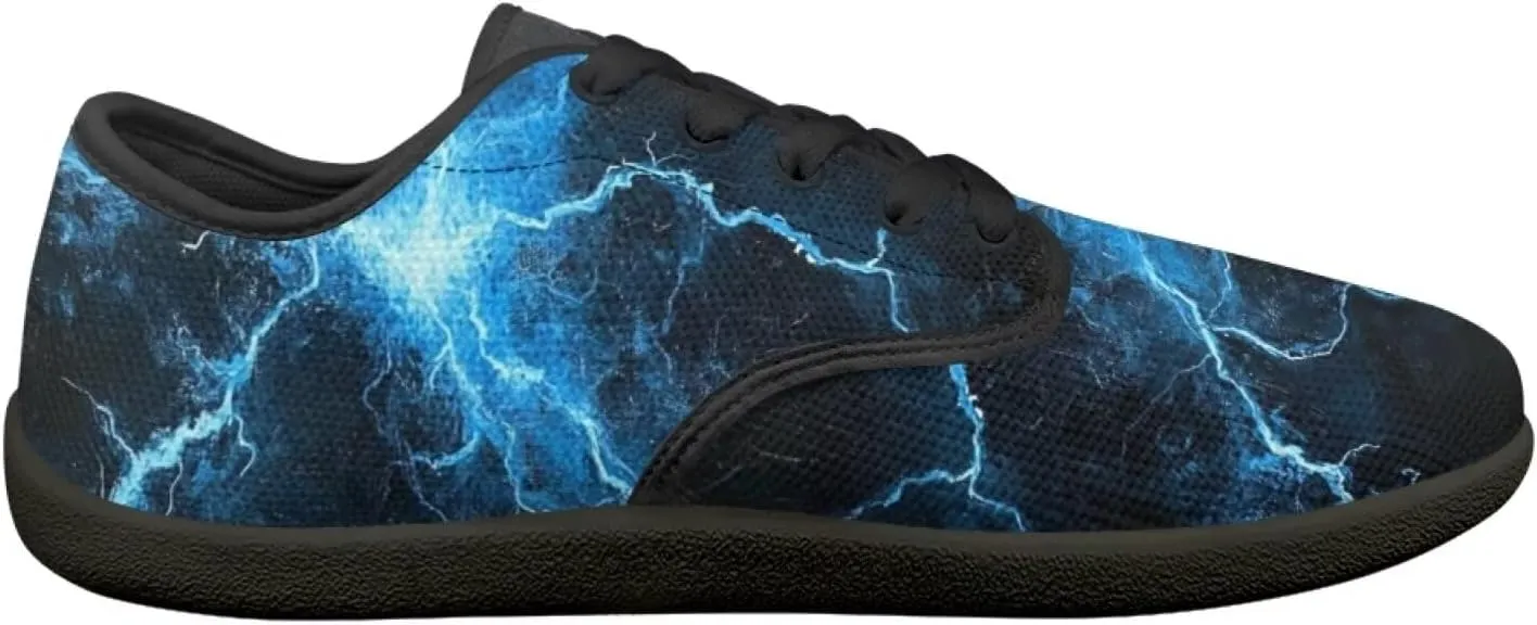Soccer Flame Print Women's Wide Toe Barefoot Walking Shoes Football Men Breath Casual Travel Walking Shoes
