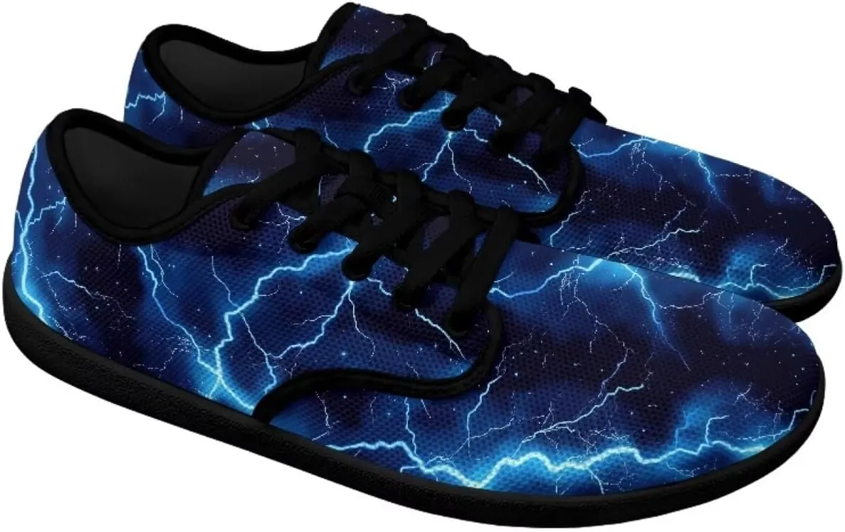 Soccer Flame Print Women's Wide Toe Barefoot Walking Shoes Football Men Breath Casual Travel Walking Shoes