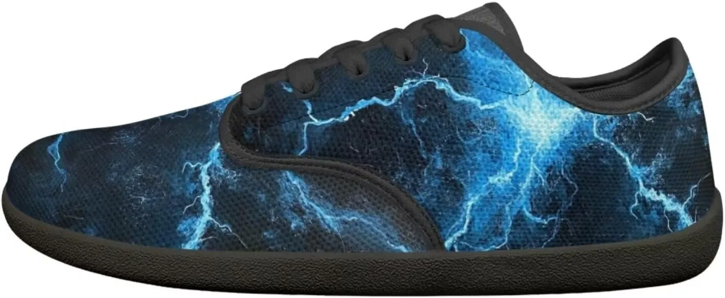 Soccer Flame Print Women's Wide Toe Barefoot Walking Shoes Football Men Breath Casual Travel Walking Shoes