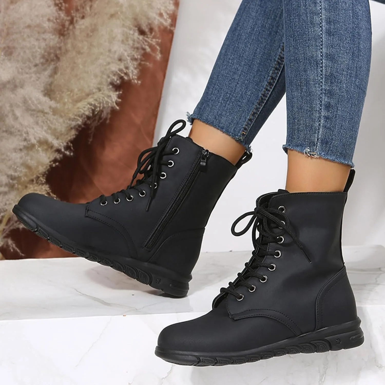 Women Ankle Boots Low Heel Boots for Women Glitter Boots Mid-Calf Boots with Flat Heels Womens Ankle Boots Wide Width Size 6 Women's Ankle Boots Low Heels Chunky Zip Chelsea Style Ankle Bootie