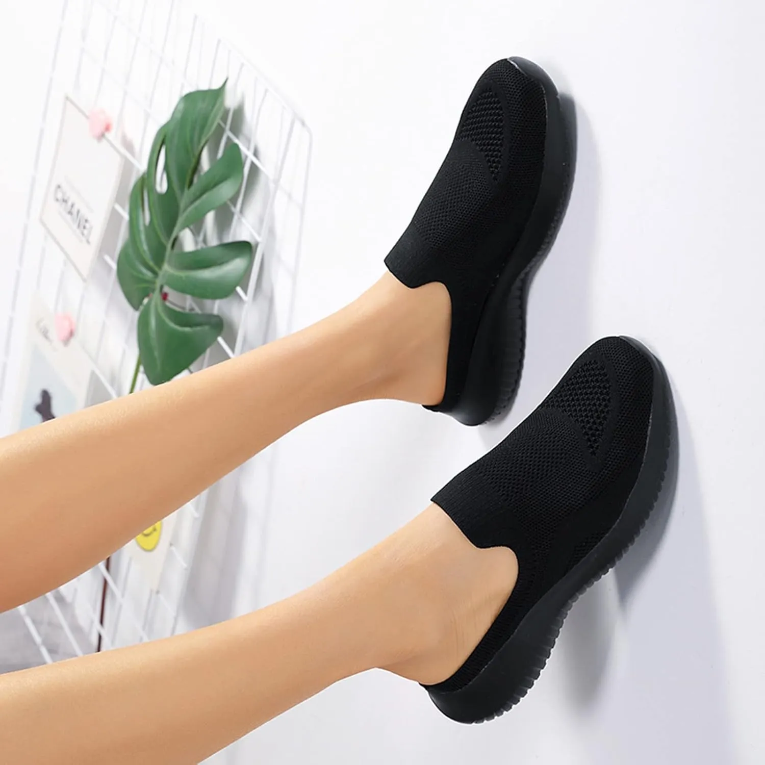 Women Canvas Sneakers Slip on Shoes Low Tops Casual Walking Shoes Comfortable Walking Shoes Wide Women Shoes