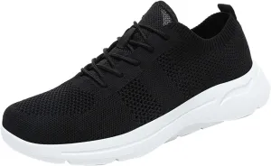 Women Walking Shoes Sock Sneakers Slip-On Breath Walking Shoes Women Walking Ladies Shoes Casual Shoes Sneakers Black Tennis Shoe White Loafers