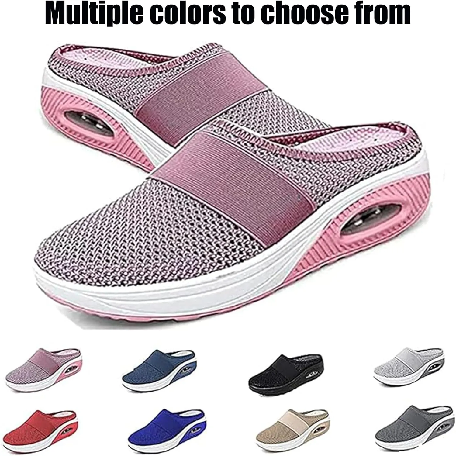 Women's Air Cushion Slip-On Walking Shoes Orthopedic Diabetic Walking Shoes, Orthopedic Shoes for Women