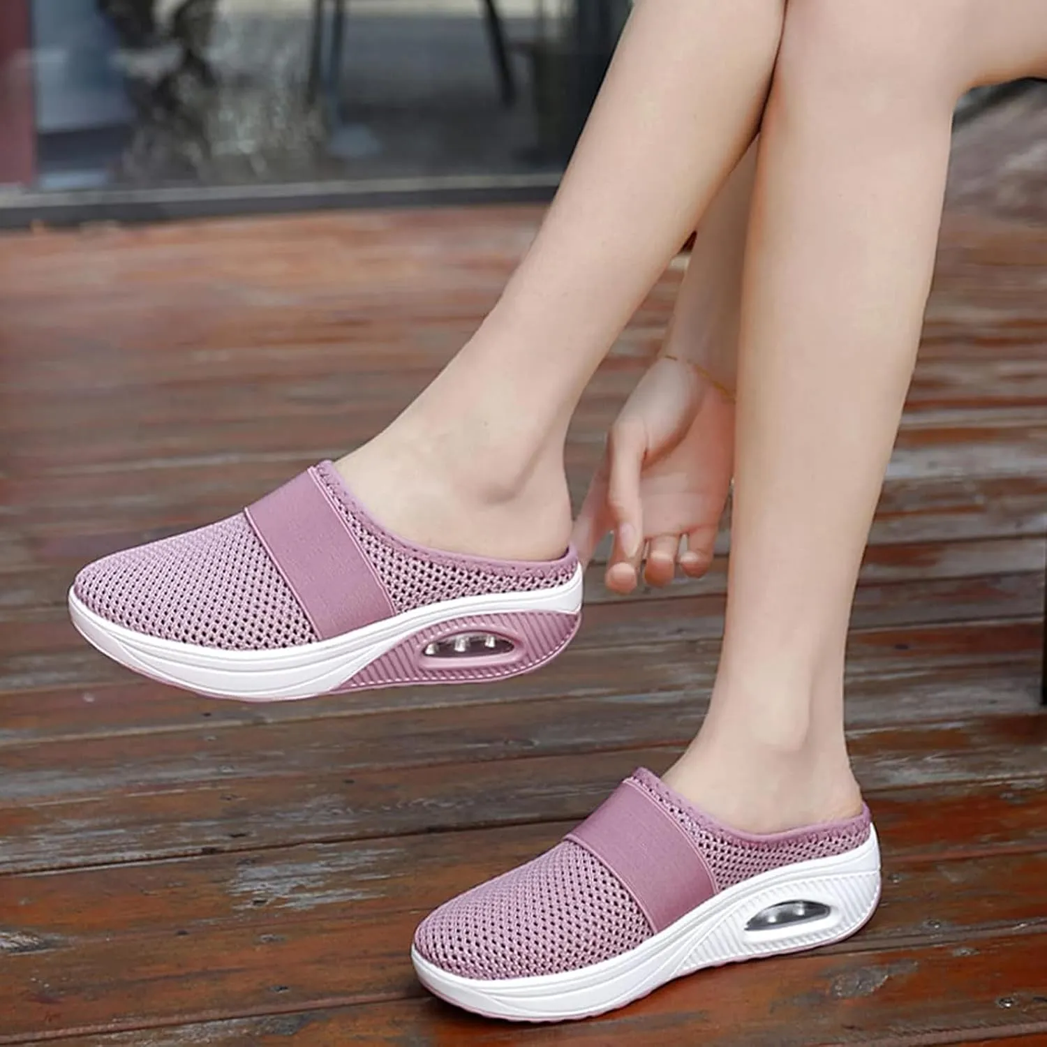 Women's Air Cushion Slip-On Walking Shoes Orthopedic Diabetic Walking Shoes, Orthopedic Shoes for Women