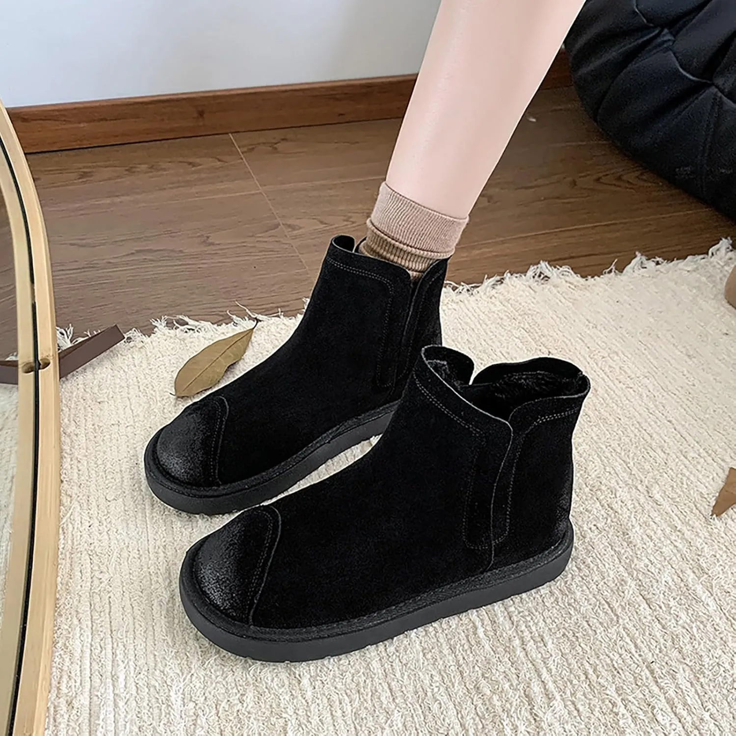 Womens Black Ankle Boots Wide Boots Black Booties for Women Chunky Heel Low Heels for Women Womens Ankle Boots with Heel Brown Women's Wide Width Ankle Booties