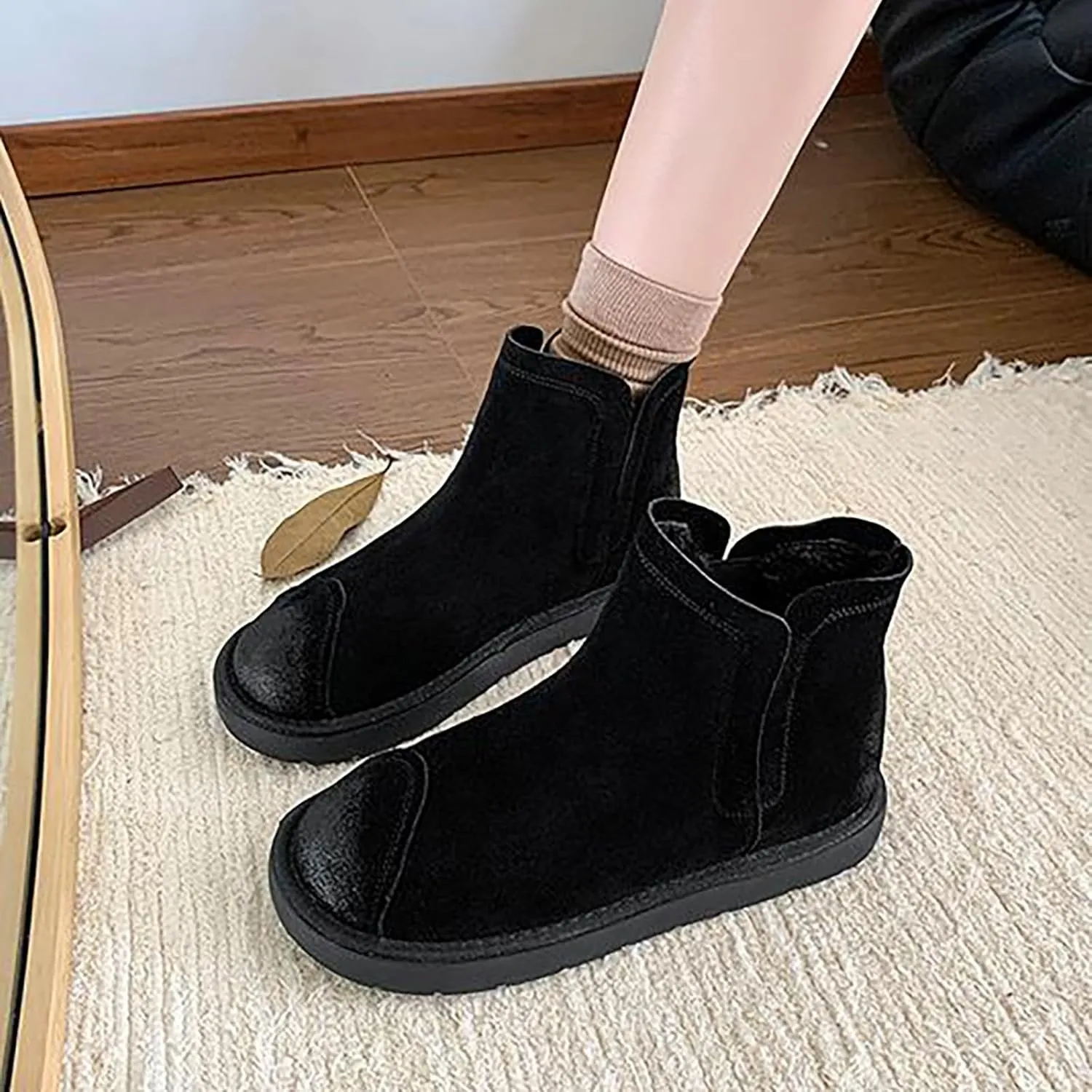 Womens Black Ankle Boots Wide Boots Black Booties for Women Chunky Heel Low Heels for Women Womens Ankle Boots with Heel Brown Women's Wide Width Ankle Booties