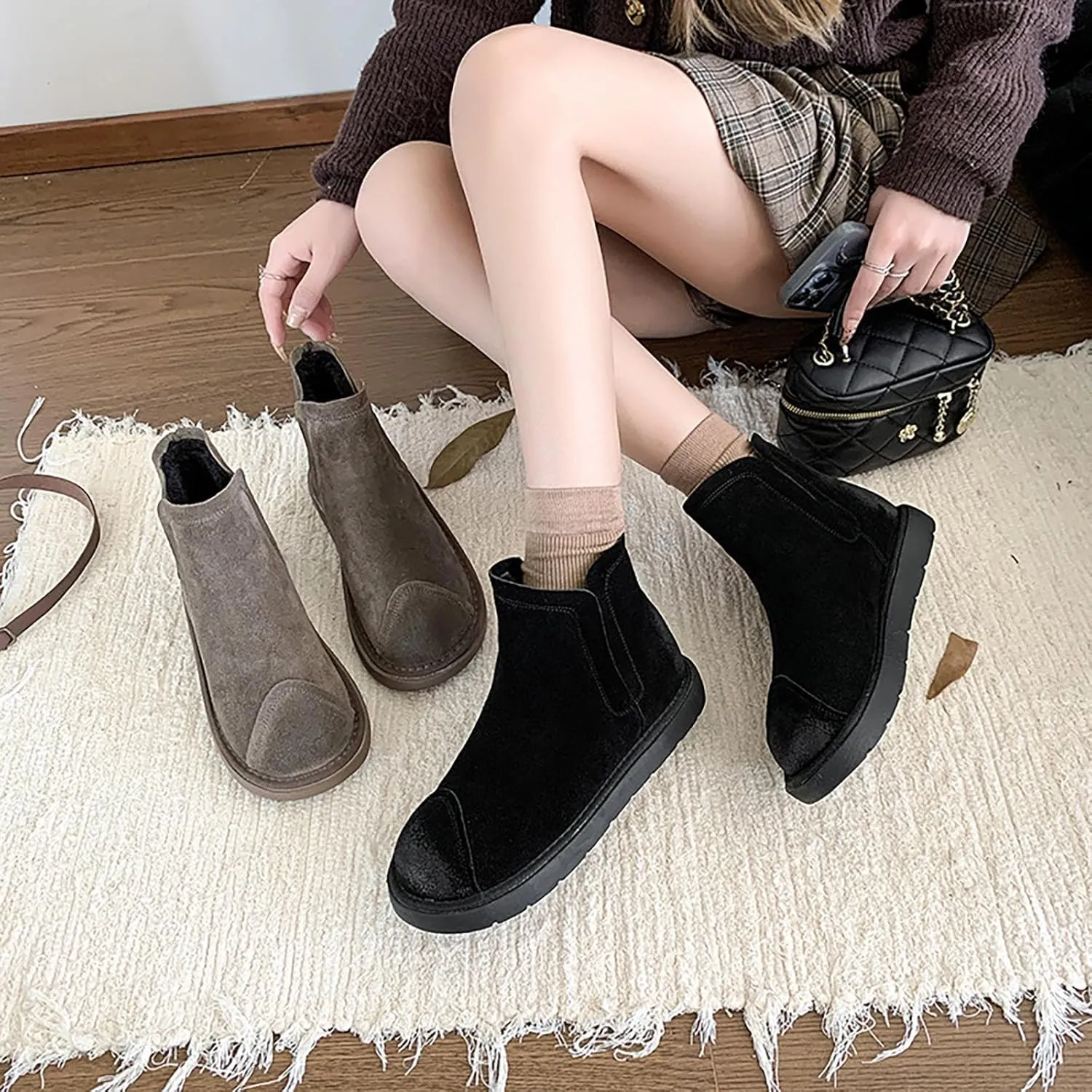 Womens Black Ankle Boots Wide Boots Black Booties for Women Chunky Heel Low Heels for Women Womens Ankle Boots with Heel Brown Women's Wide Width Ankle Booties