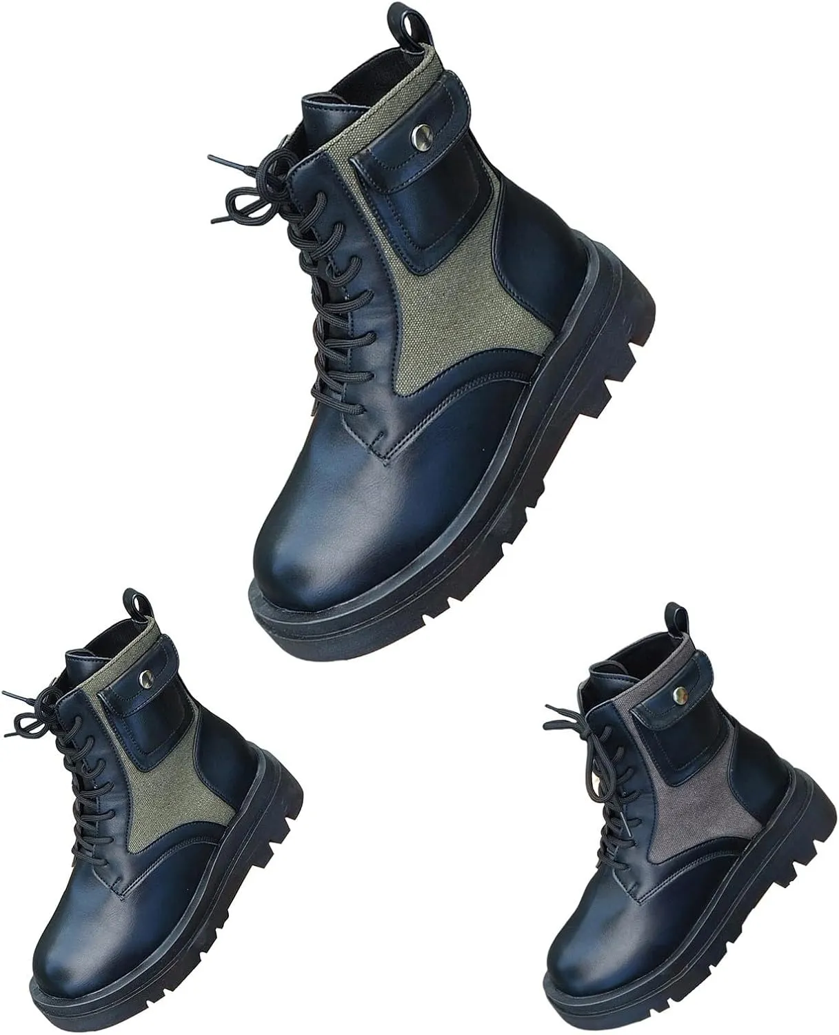 Womens Boots Ankle Women's Boots Botas De Combate Para Mujer Low Booties for Women Womens Ankle Boots Wide toe Box Black Suede Ankle Boots for Women