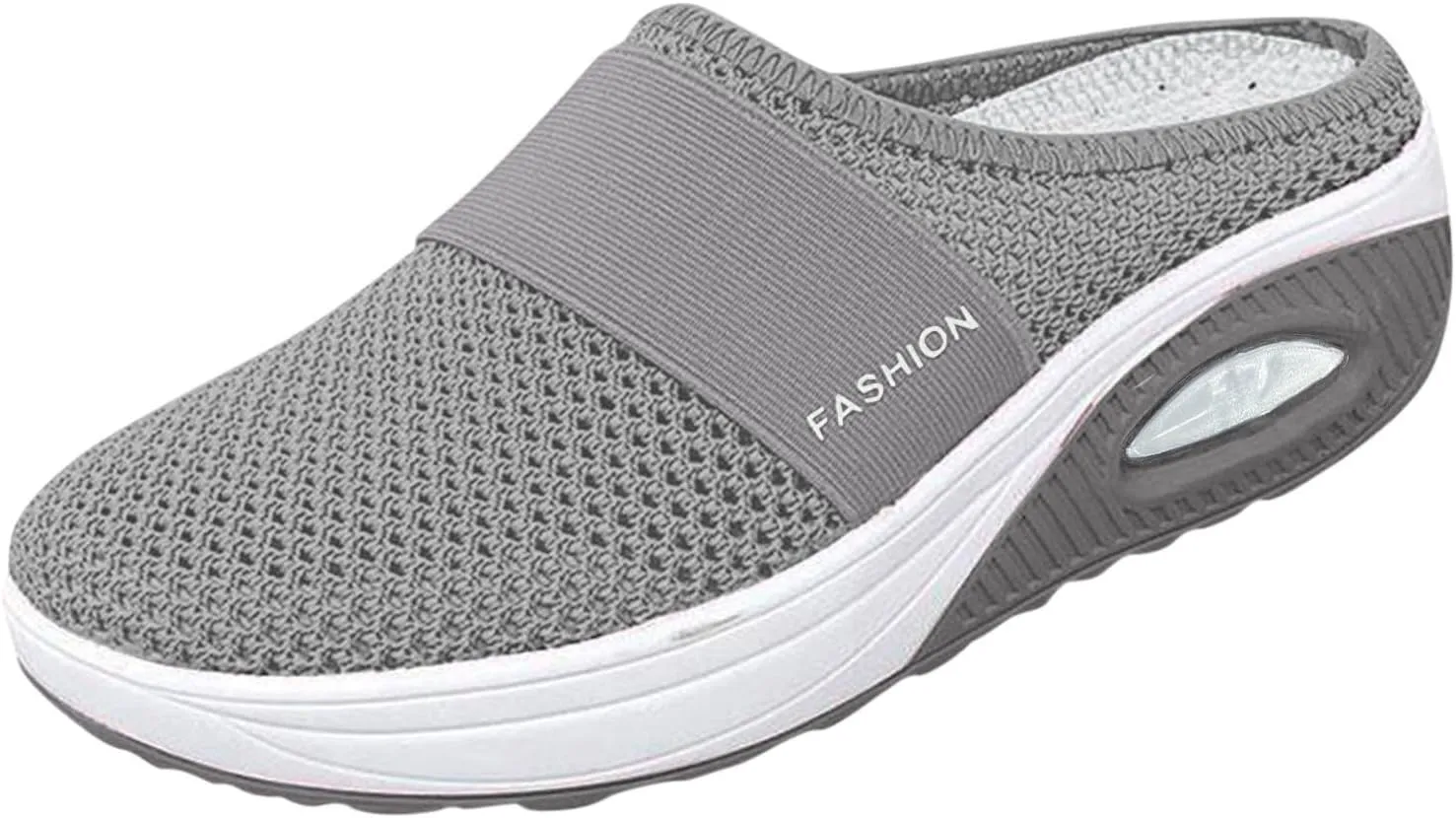 Womens Clogs Shoes Wide Width Slip On Closed Toe Mesh Summer Walking Mules Arch Support Backless Casual Sandals