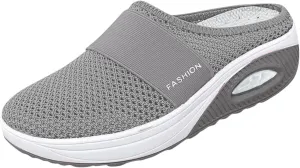 Womens Clogs Shoes Wide Width Slip On Closed Toe Mesh Summer Walking Mules Arch Support Backless Casual Sandals