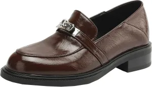 Women's Comfortable Slip On Flats Round Toe Flat Heel Pumps with Solid Color