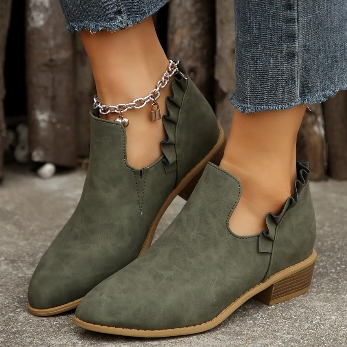 Womens Fall Booties Cow Print Boots for Women White Boots Ankle Ladies Low Heel Womens Booties and Ankle Boots Leather High Heel Ankle Boots for Women Sexy