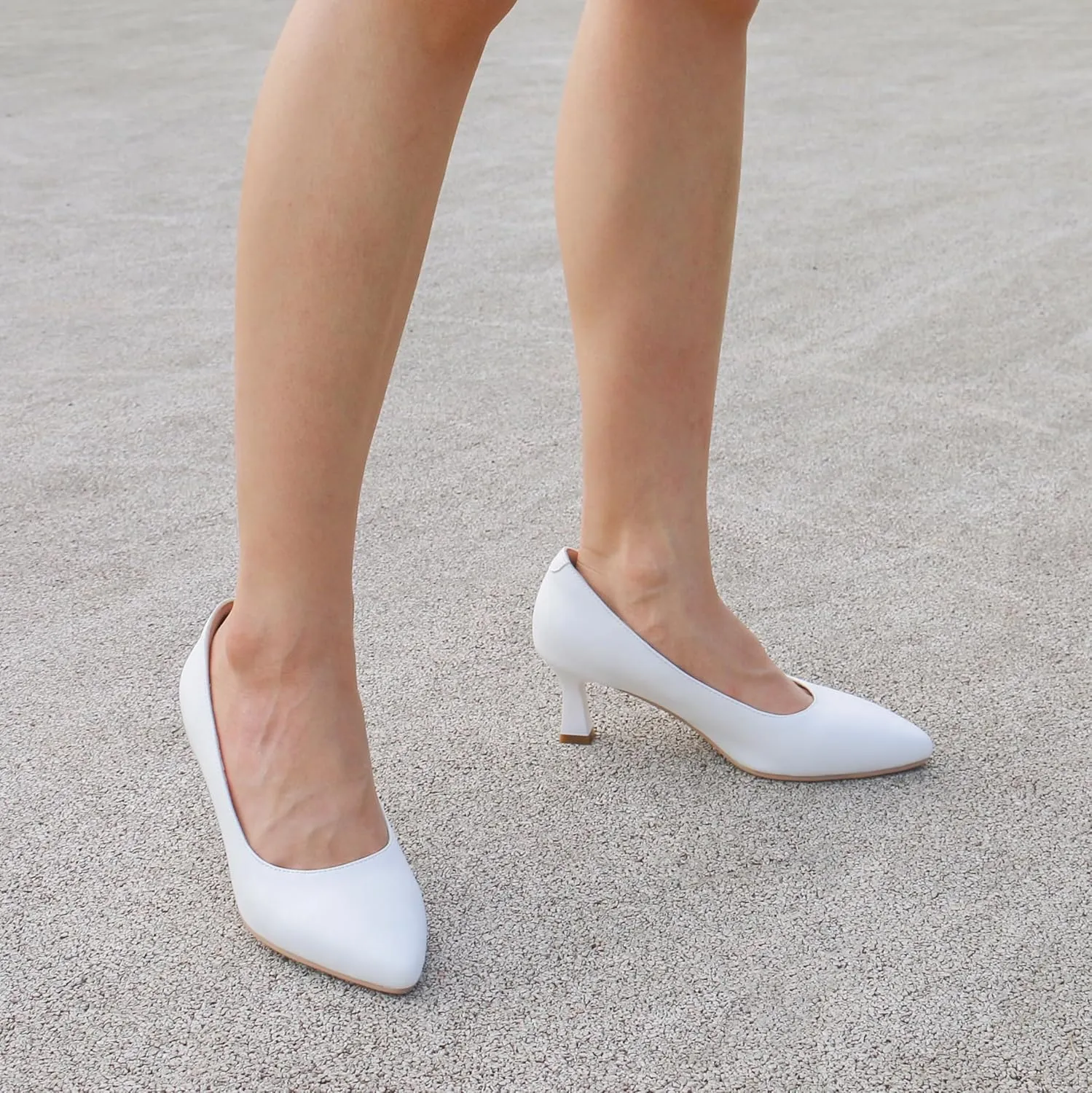 Women's Low Heel Pumps Shoes Pointed Toe Chunky Comfortable Slip-On Block Heel Closed Toe Dress Shoes for Wedding, Office, Bridal 2.5 Inch Black US 6