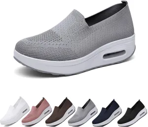 Women's Orthopedic Sneakers Air Cushion Slip On Walking Shoes Casual Mesh Air-Cushion Walking Shoes
