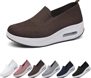 Women's Orthopedic Sneakers Air Cushion Slip On Walking Shoes Casual Mesh Air-Cushion Walking Shoes