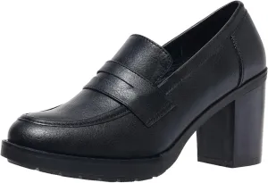 Women's Pumps Block Chunky High Heel Comfortable Classic Dressy Office Business Oxfords Shoes US5-11