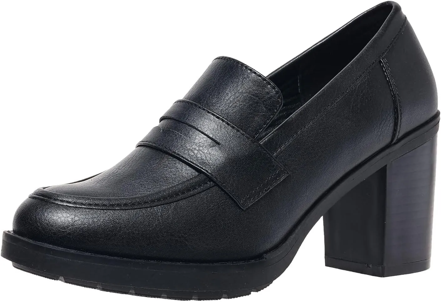 Women's Pumps Block Chunky High Heel Comfortable Classic Dressy Office Business Oxfords Shoes US5-11