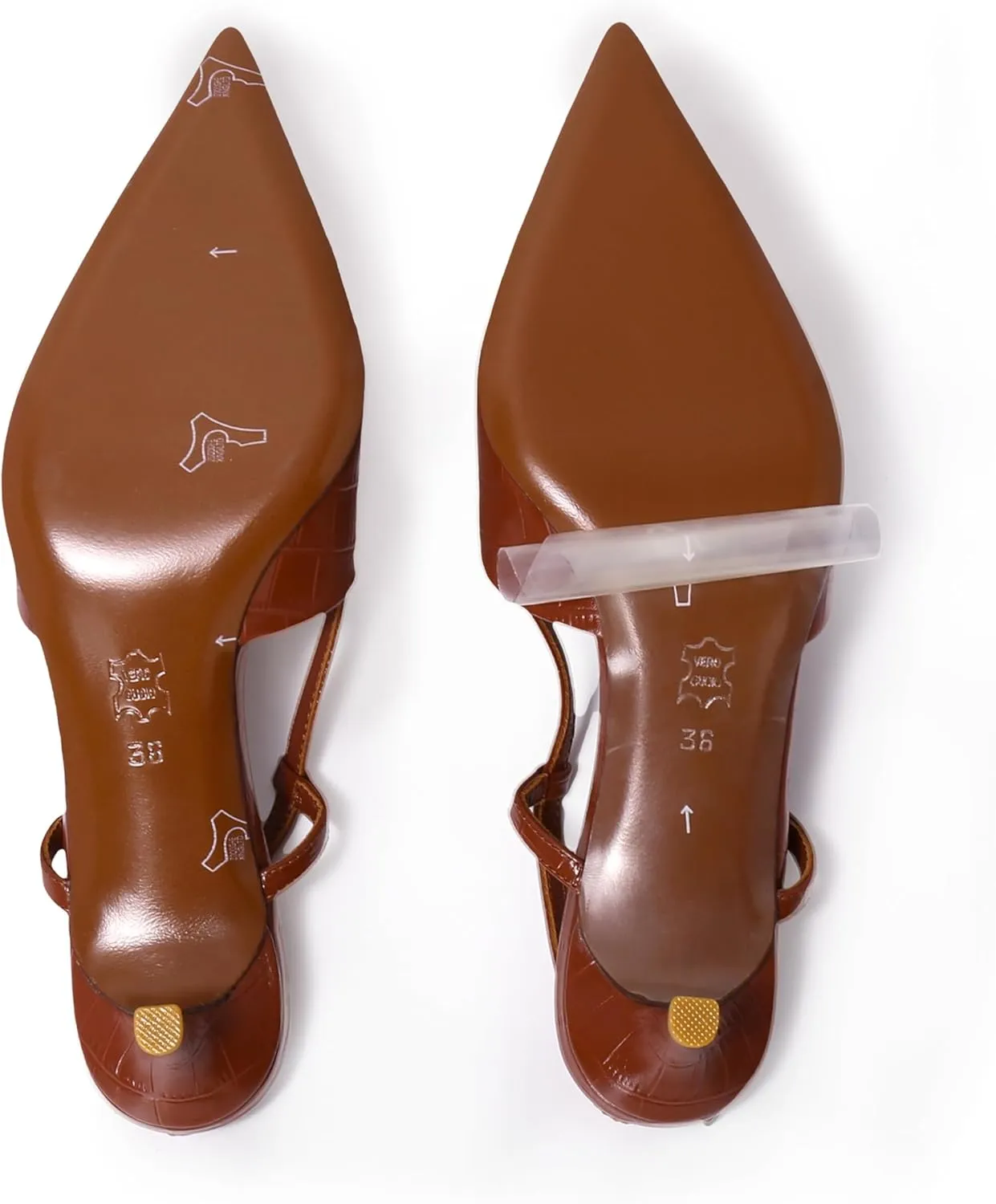 Women's Pumps Slingback Kitten Heels Closed Toe for Women Sexy Slip on Shoes Full Genuine Leather