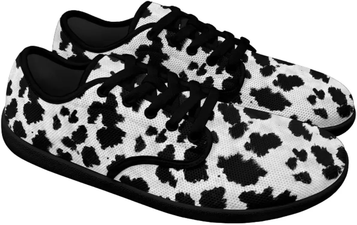 Womens Sneakers Lace up Barefoot Shoes Wide Toe Minimalist Cross Training Shoes Mesh Walking Sneakers