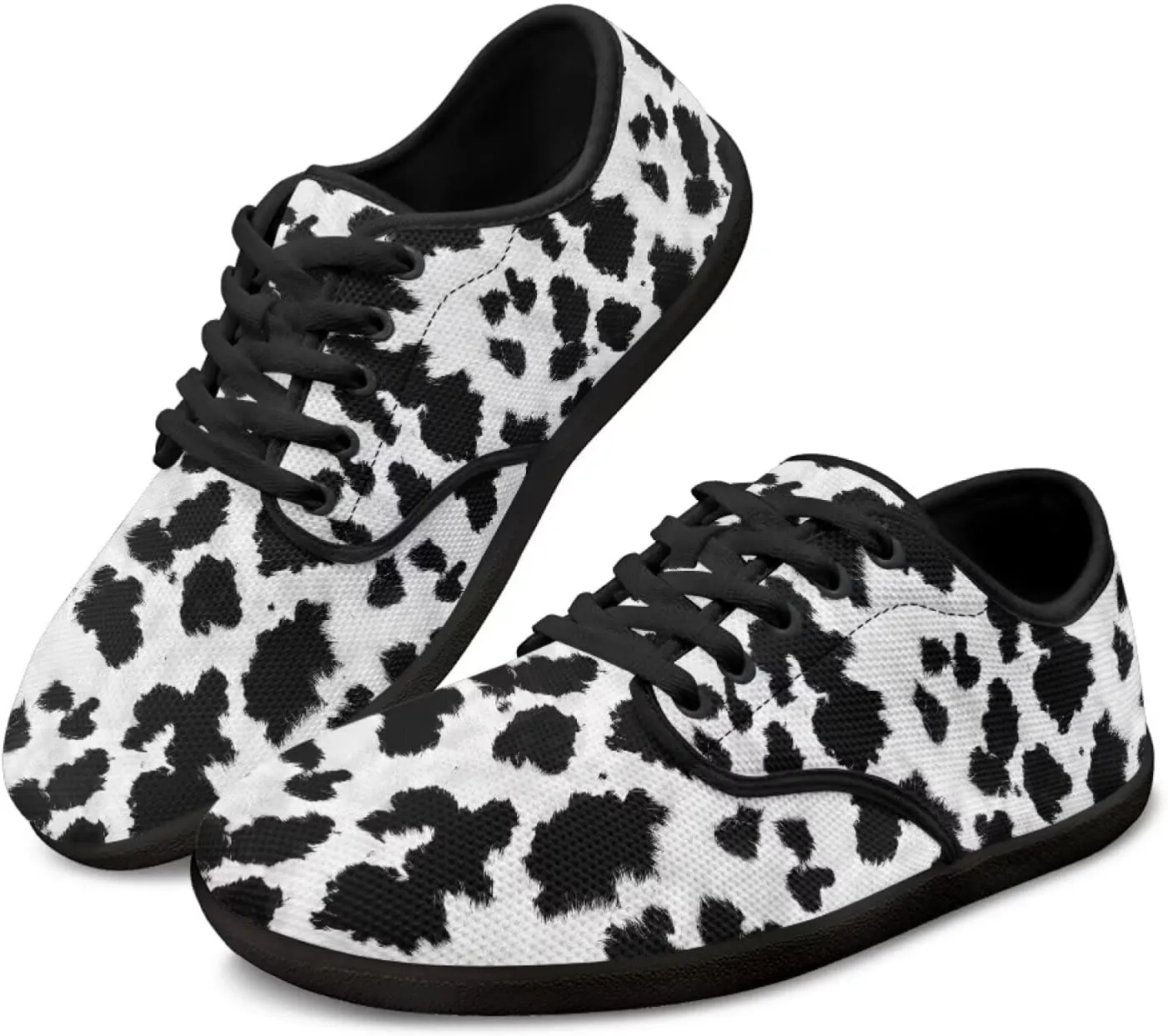 Womens Sneakers Lace up Barefoot Shoes Wide Toe Minimalist Cross Training Shoes Mesh Walking Sneakers